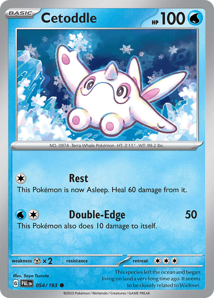 Pokemon TCG Paldea Evolved Single: Cetoddle  Non-Holo (054/193)