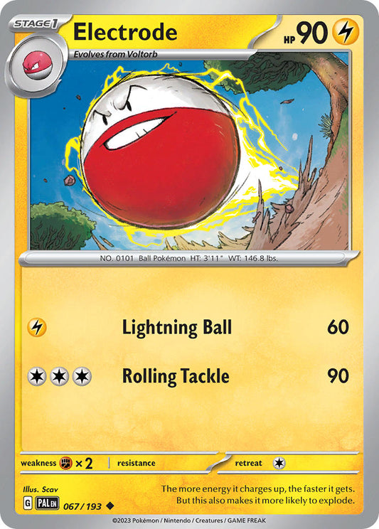 Pokemon TCG Paldea Evolved Single: Electrode  Non-Holo (067/193)