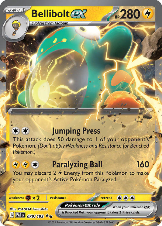 Pokemon TCG Paldea Evolved Single: Bellibolt ex  Holo (079/193)