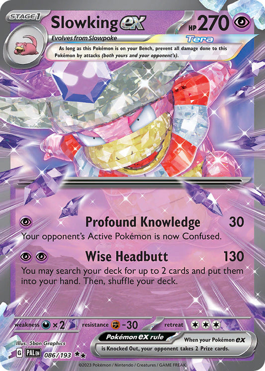 Pokemon TCG Paldea Evolved Single: Slowking ex  Holo (086/193)