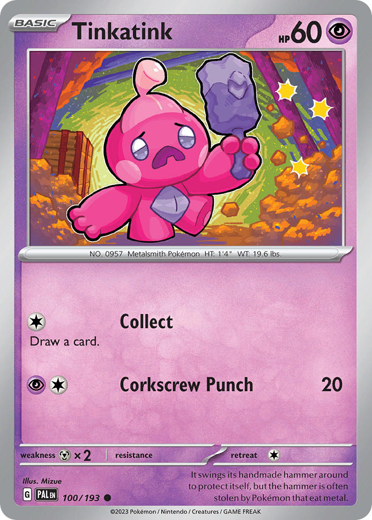 Pokemon TCG Paldea Evolved Single: Tinkatink  Non-Holo (100/193)