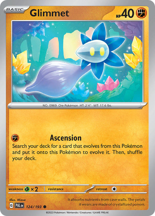 Pokemon TCG Paldea Evolved Single: Glimmet  Non-Holo (124/193)