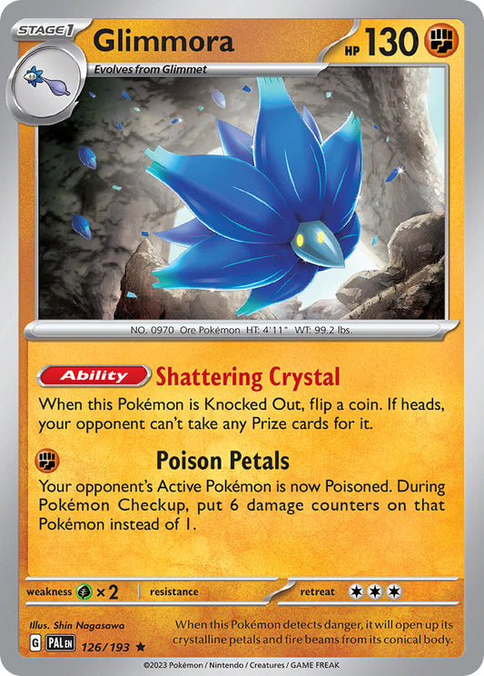 Pokemon TCG Paldea Evolved Single: Glimmora  Holo (126/193)