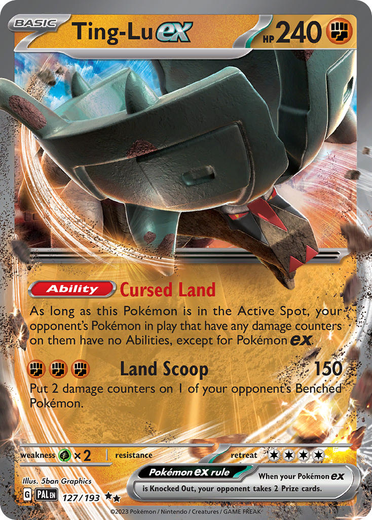 Pokemon TCG Paldea Evolved Single: Ting-Lu ex  Holo (127/193)