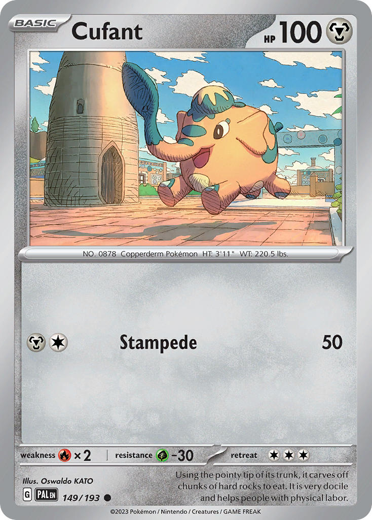 Pokemon TCG Paldea Evolved Single: Cufant  Non-Holo (149/193)