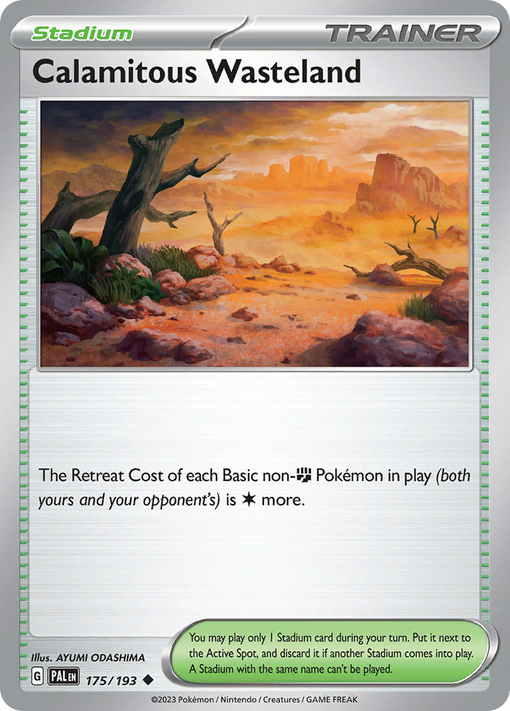 Pokemon TCG Paldea Evolved Single: Calamitous Wasteland Non-Holo (175/193)