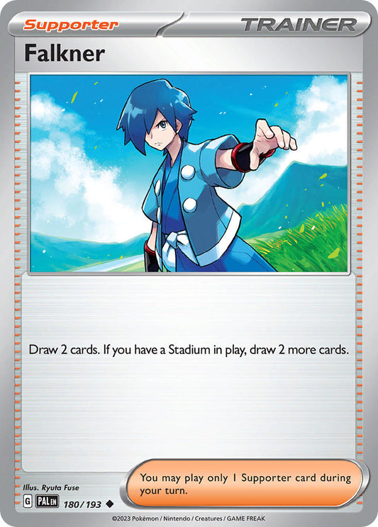 Pokemon TCG Paldea Evolved Single: Falkner Non-Holo (180/193)