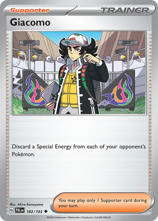 Pokemon TCG Paldea Evolved Single: Giacomo Non-Holo (182/193)