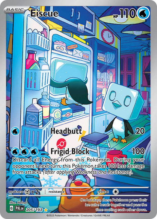 Pokemon TCG Paldea Evolved Single: Eiscue  Holo (205/193)