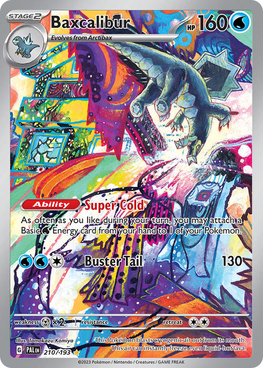 Pokemon TCG Paldea Evolved Single: Baxcalibur  Holo (210/193)