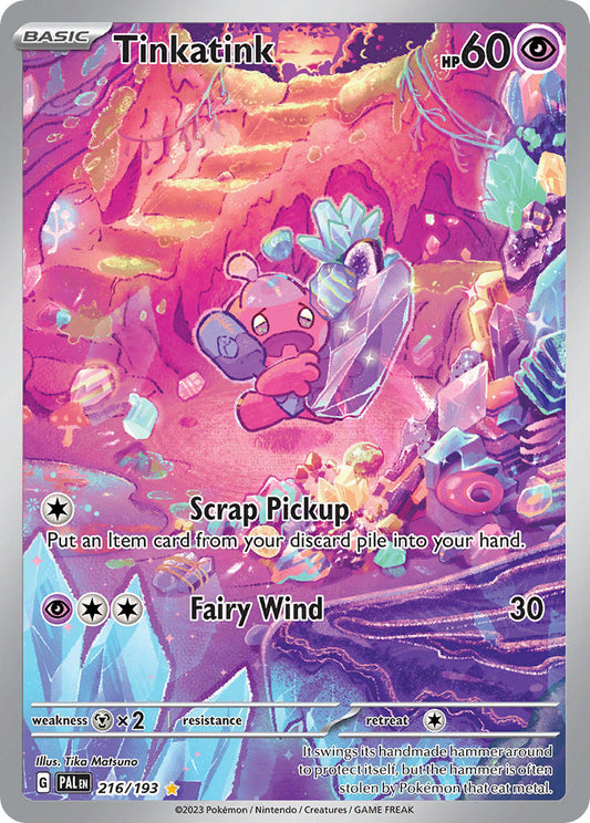 Pokemon TCG Paldea Evolved Single: Tinkatink  Holo (216/193)