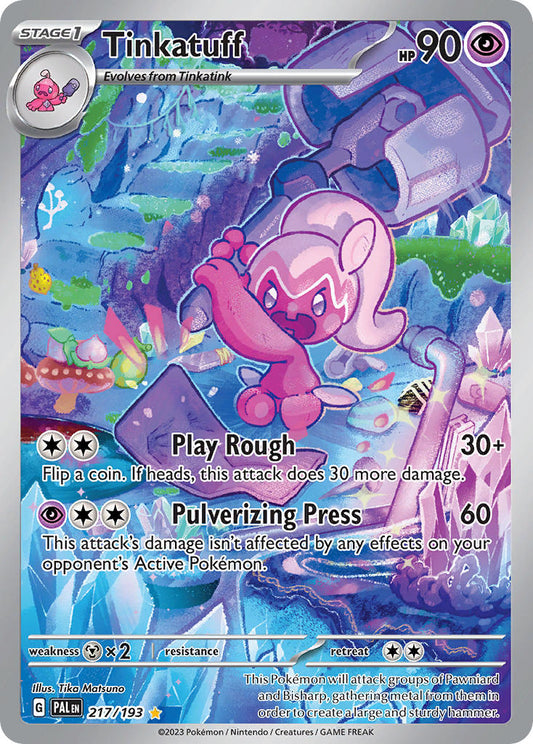 Pokemon TCG Paldea Evolved Single: Tinkatuff  Holo (217/193)