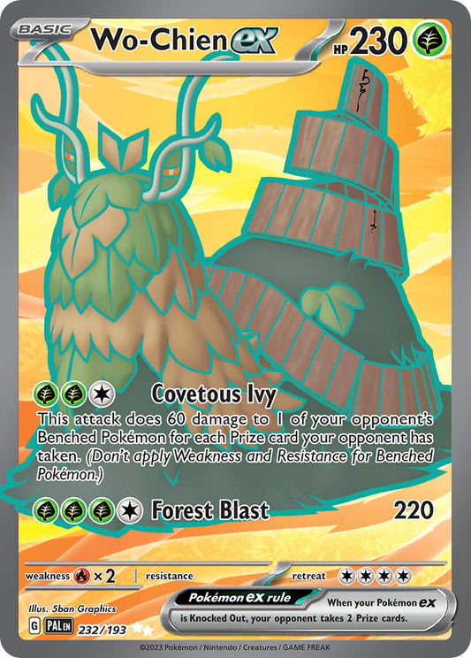 Pokemon TCG Paldea Evolved Single: Wo-Chien ex  Holo (232/193)