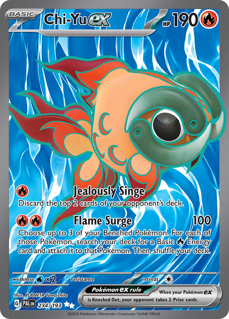 Pokemon TCG Paldea Evolved Single: Chi-Yu ex  Holo (234/193)