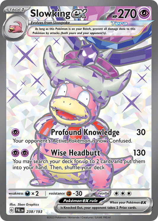 Pokemon TCG Paldea Evolved Single: Slowking ex  Holo (238/193)