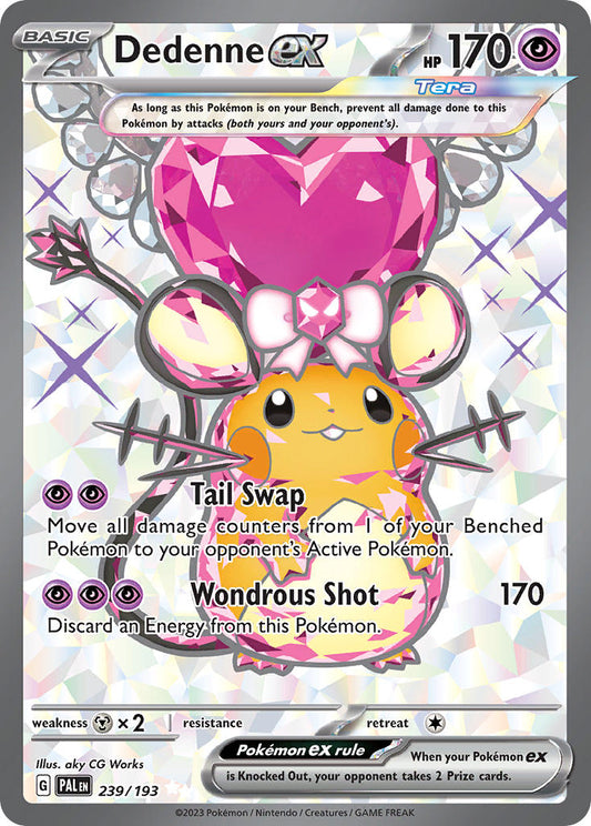 Pokemon TCG Paldea Evolved Single: Dedenne ex  Holo (239/193)