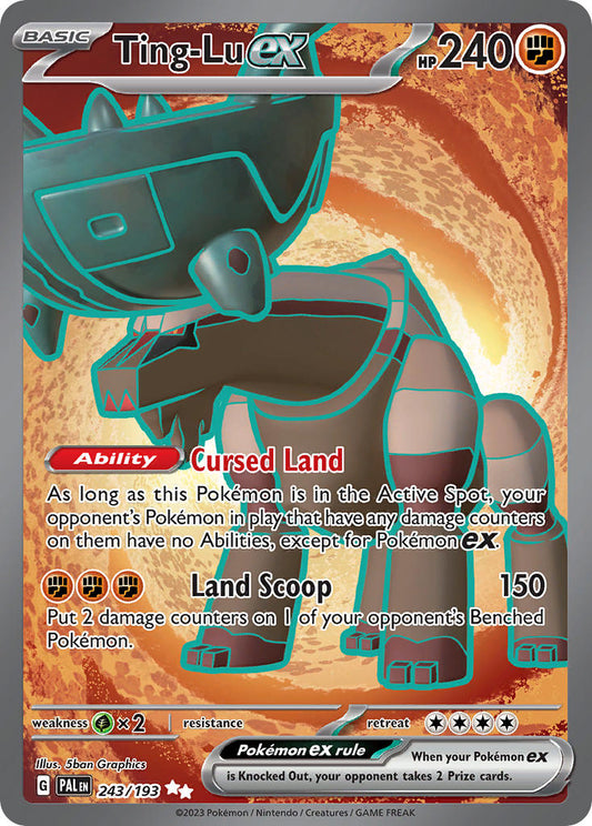 Pokemon TCG Paldea Evolved Single: Ting-Lu ex  Holo (243/193)