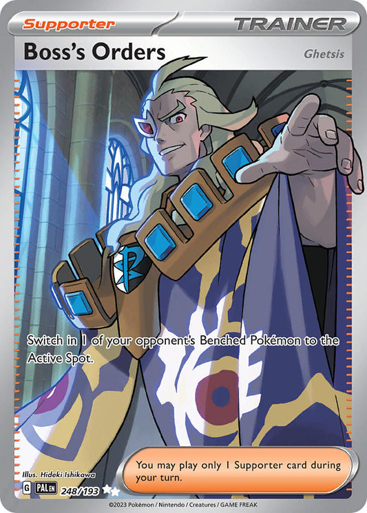 Pokemon TCG Paldea Evolved Single: Boss's Orders Holo (248/193)