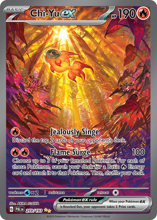 Pokemon TCG Paldea Evolved Single: Chi-Yu ex  Holo (259/193)