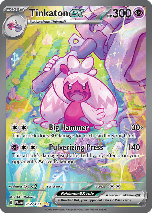 Pokemon TCG Paldea Evolved Single: Tinkaton ex  Holo (262/193)