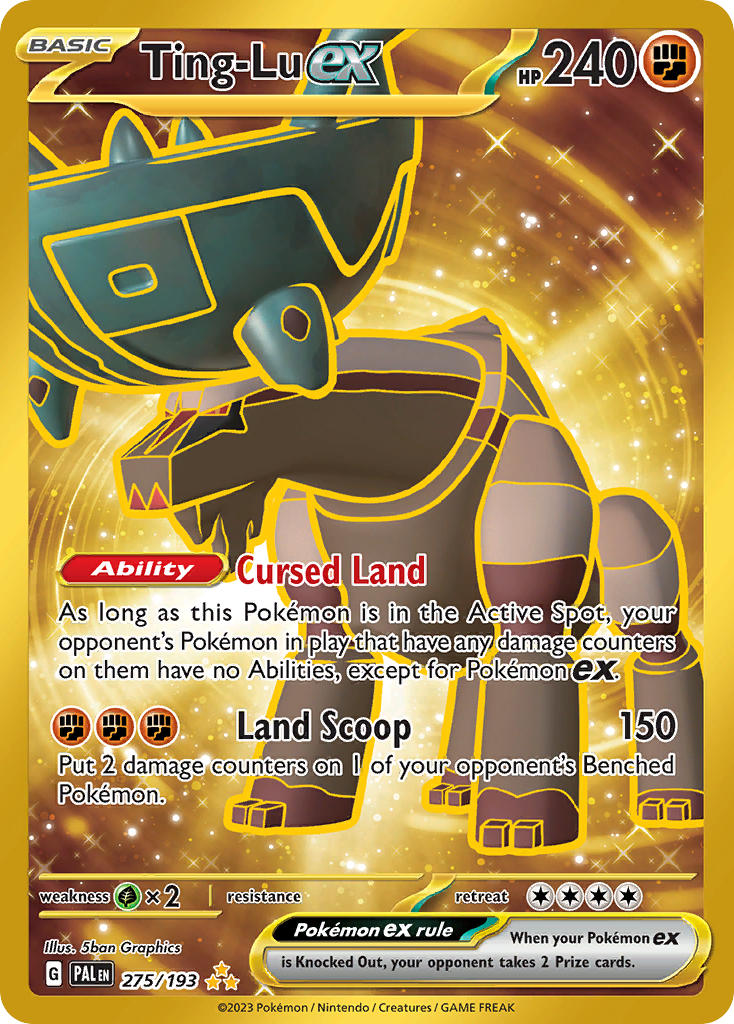 Pokemon TCG Paldea Evolved Single: Ting-Lu ex  Holo (275/193)