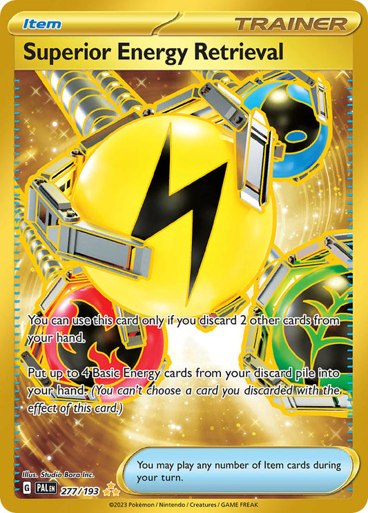 Pokemon TCG Paldea Evolved Single: Superior Energy Retrieval Holo (277/193)